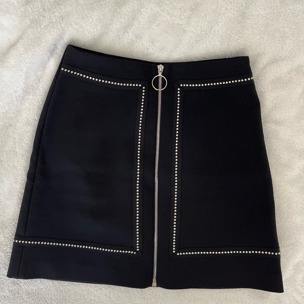 Maje black mini skirt